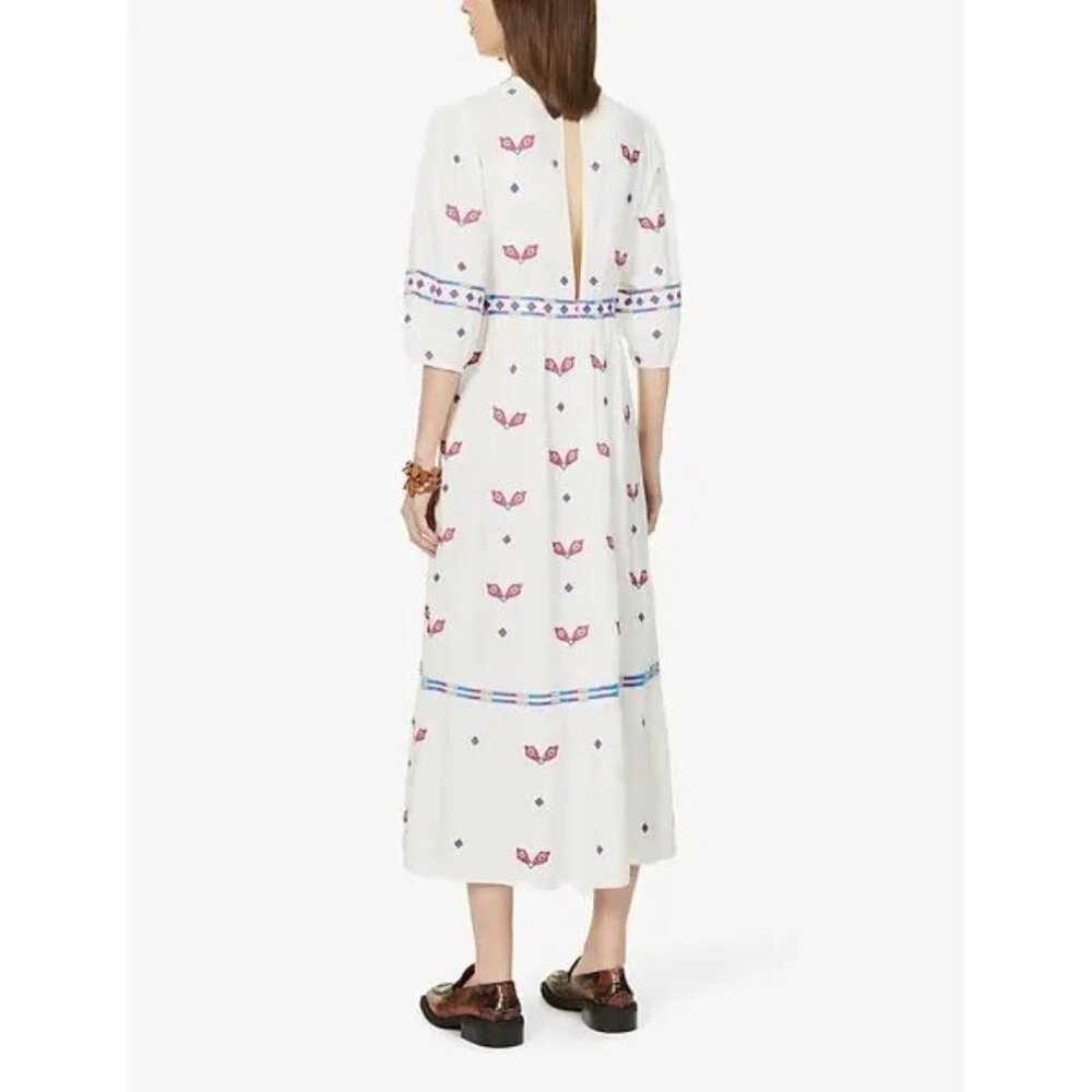 ba&sh Java Dress in Ecru - Picture 3 of 6
